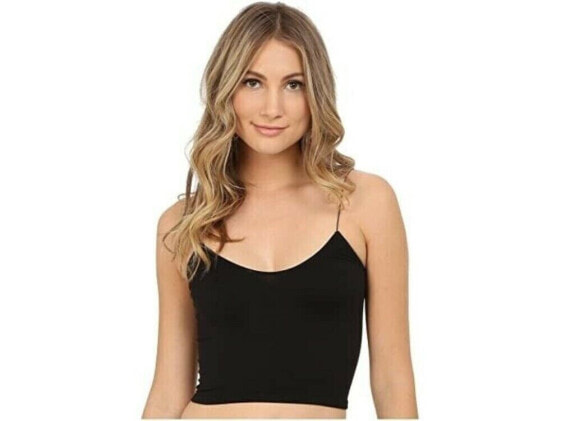 Free People 297566 Women's Brami Cropped Intimate Camisole Black Size M/L