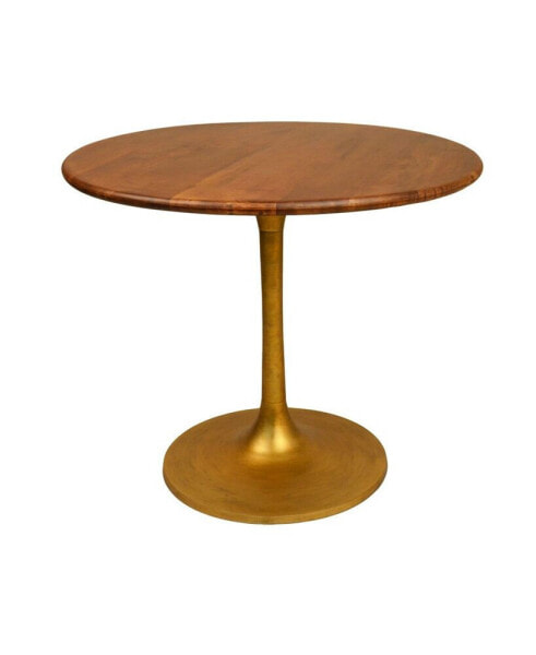 Alden Wood Top Round Dining Table