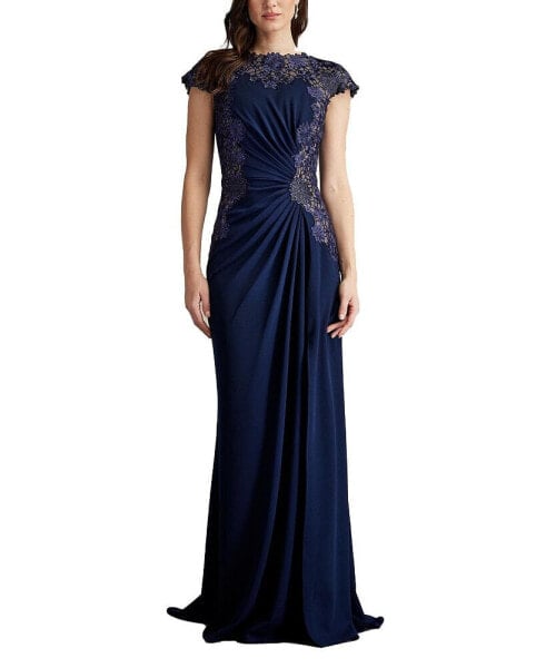 Women's Chelan Embroidered Illusion Gown