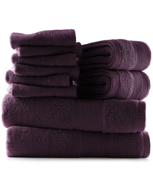 Bath Towel Collection, 100% Cotton Luxury Soft 10 Pc Set