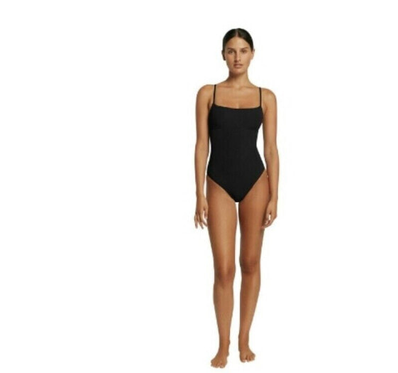 JETSET 271527 Woman Black Tank One Piece Swimsuit Size 4