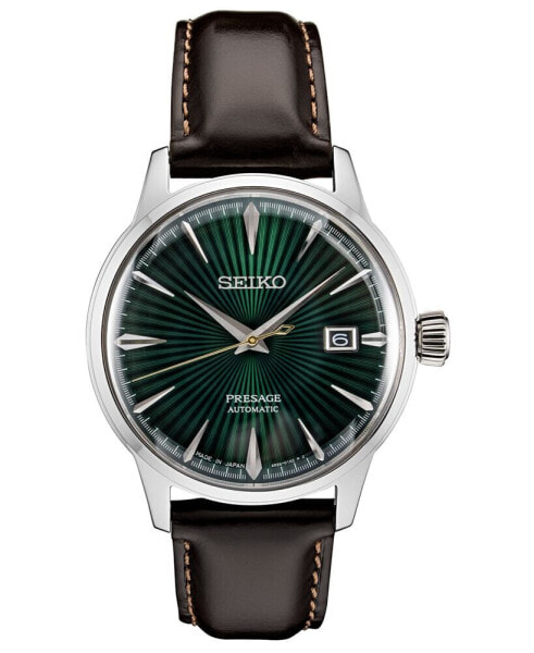 Часы Seiko Presage Brown Leather Watch