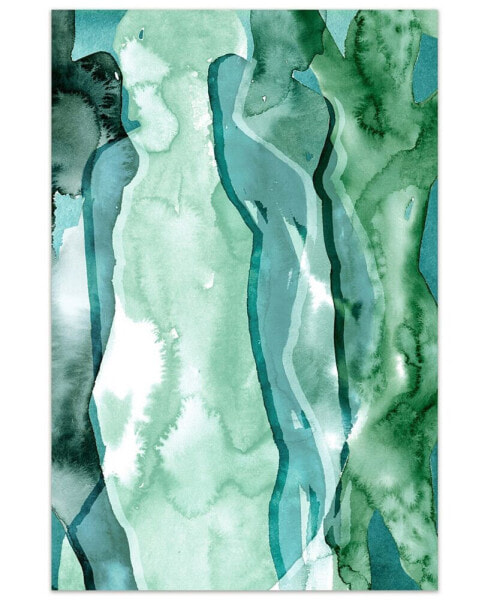 Water Women I Frameless Free Floating Tempered Art Glass Wall Art by EAD Art Coop, 48" x 32" x 0.2"