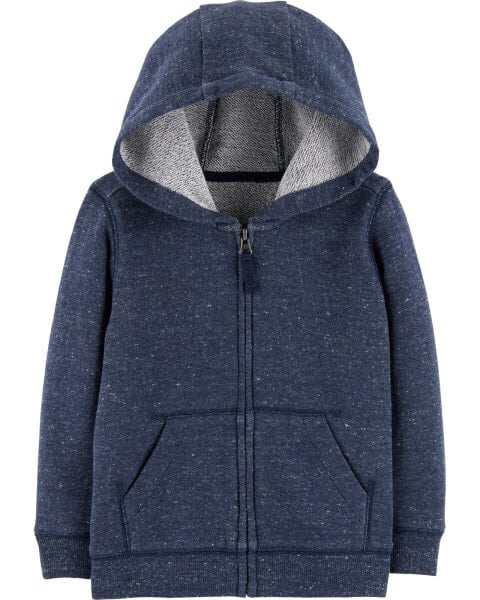 Toddler Marled Zip-Up French Terry Hoodie 2T