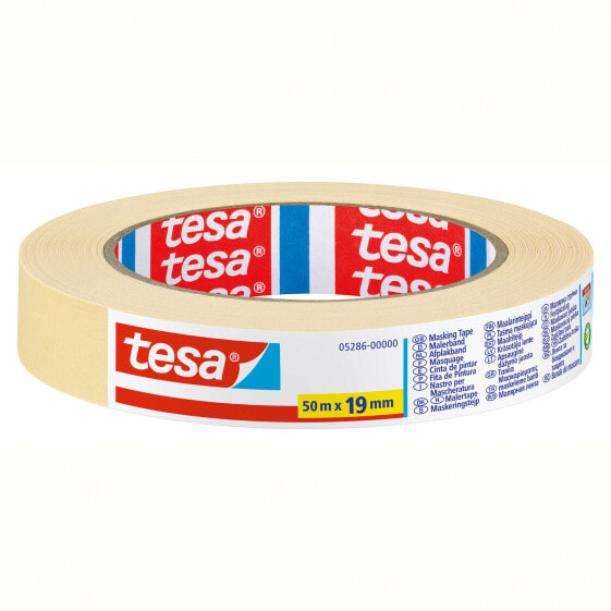 Tesa 05286 - Maler-Abdeckband - Papier - Beige - 4 Tag(e) - 50 m - 19 mm