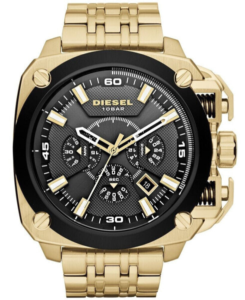 Часы Diesel Gold Tone Stainless Steel Watch 55mm