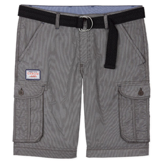 OXBOW Orpek Striped Bermudas With Belt shorts