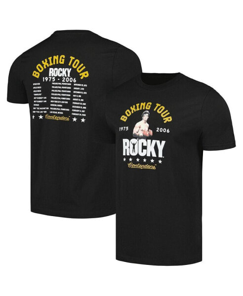Men's Black Rocky Boxing Tour T-shirt