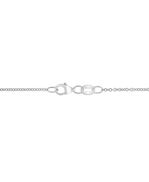 EFFY® Diamond Zodiac Libra 18" Pendant Necklace (1/10 ct. t.w.) in Sterling Silver