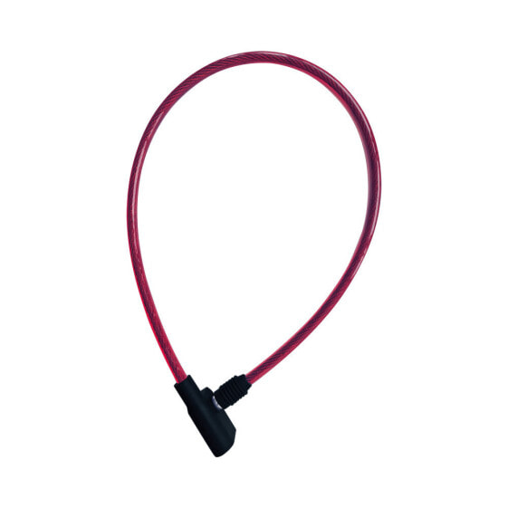 Rieffel 8-650S RED - Cable lock - Black - Red - Steel - Key - 650 mm - 150 g