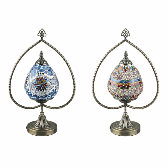 Декоративная настольная лампа DKD Home Decor Crystal Metal Multicolour 32,5 x 16 x 47,5 см 220 В 50 Вт (2 штуки)