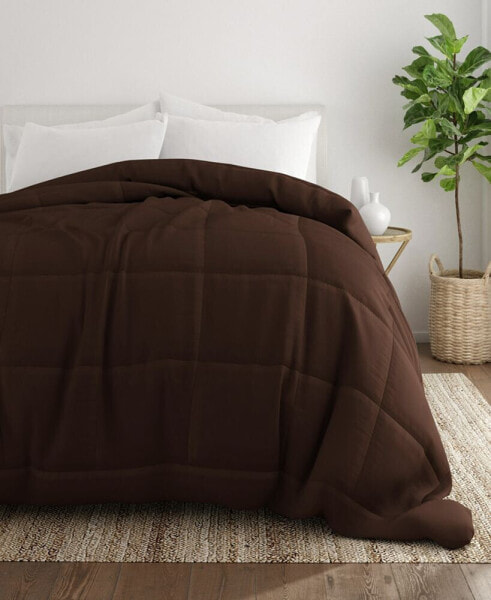 All Season Lightweight Solid Down Alternative Comforter, King/California King