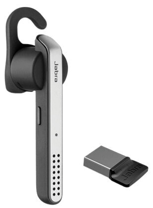 Jabra Stealth UC - Headset - Ear-hook - Calls & Music - Black - Silver - Monaural - Multi-key