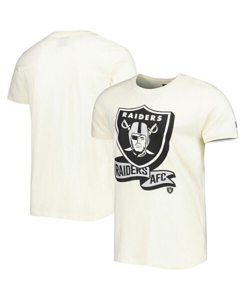 Men's Cream Las Vegas Raiders Sideline Chrome T-shirt