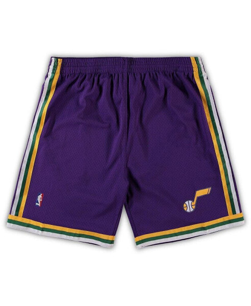 Шорты Mitchell&Ness Utah Jazz фиолетовые великие и длинные классические командные.