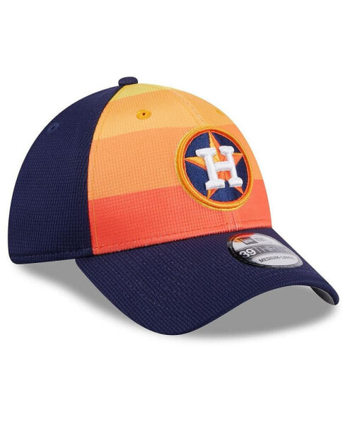 Men's Orange Houston Astros 2024 Batting Practice 39THIRTY Flex Hat