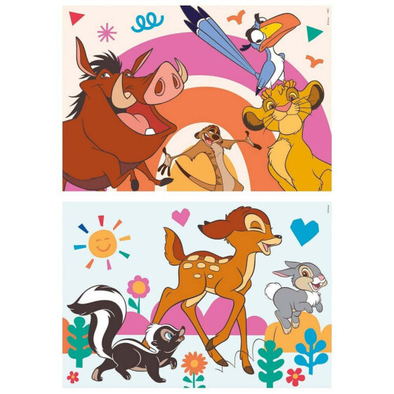 EDUCA 2x16 Pieces Disney Animals Puzzle