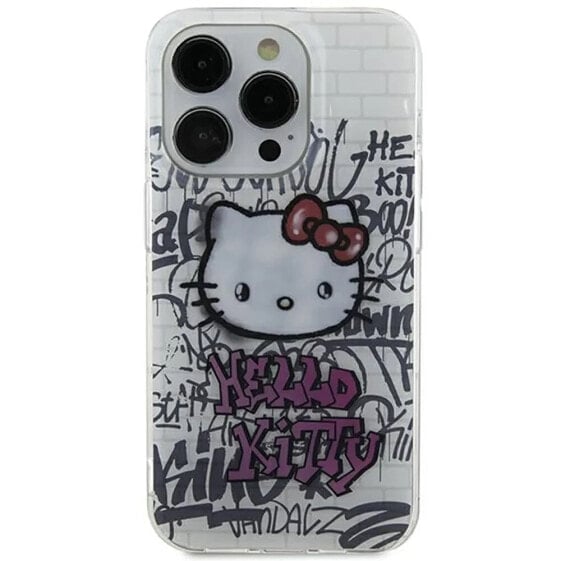 SOURCING Hello Kitty Hkhcp15Shdgpht iPhone 151413 6.1 Biały Iml Kitty On Bricks Graffiti phone case