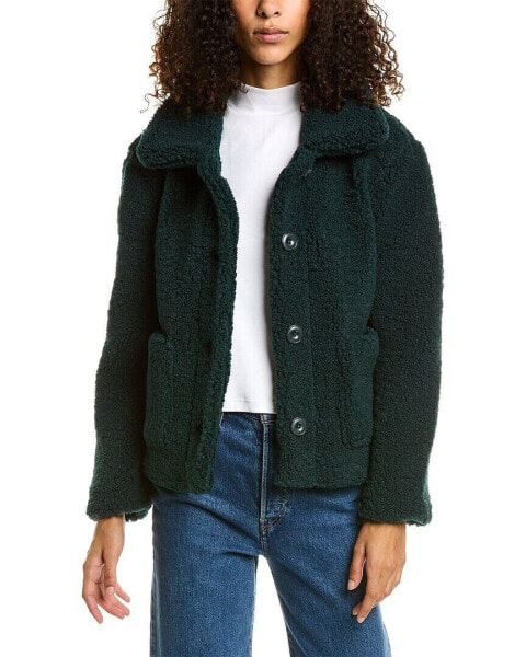 Urban Republic Sherpa Textured Button Coat Women's