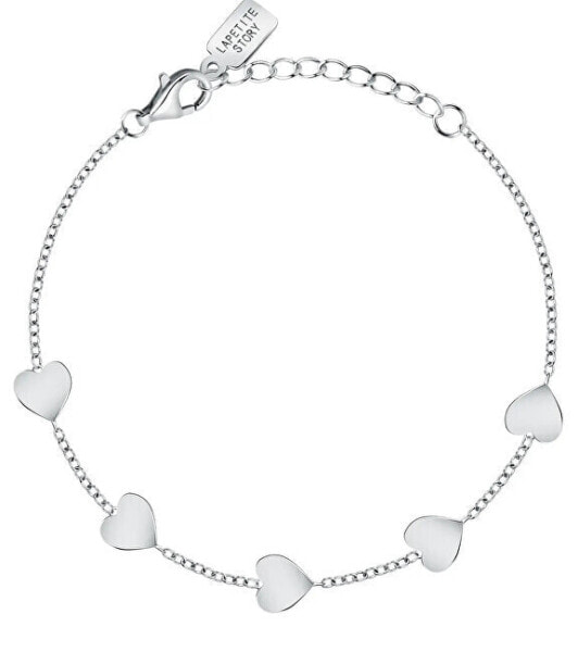 Silver heart bracelet Silver LPS05AWV20