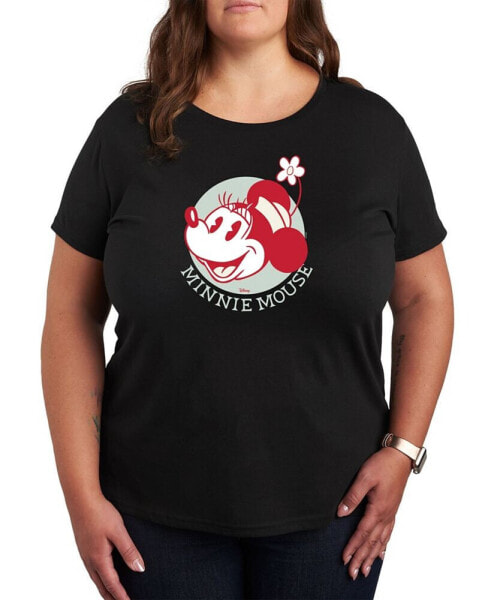 Air Waves Trendy Plus Size Minnie Mouse Graphic T-shirt