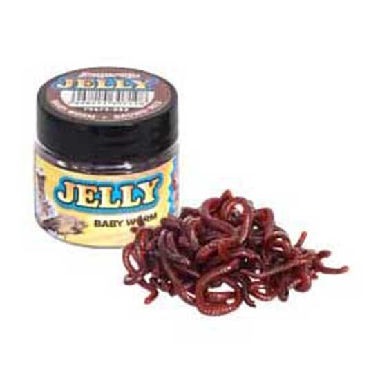 BENZAR MIX Jelly Baits Baby Worm Brown+Red Plastic Worms