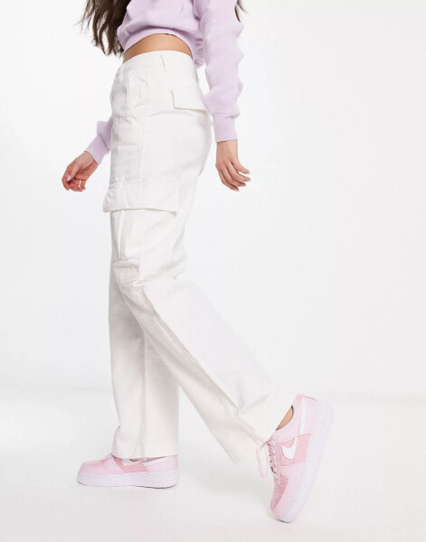 Cotton On loose cargo trouser in white