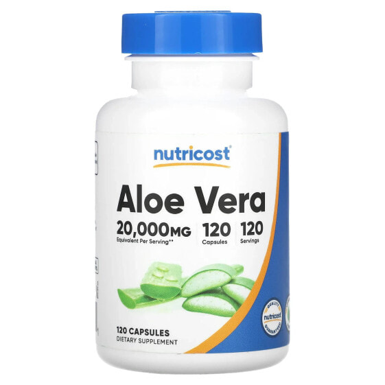 Капсулы Nutricost Aloe Vera, 20,000 мг, 120 шт.
