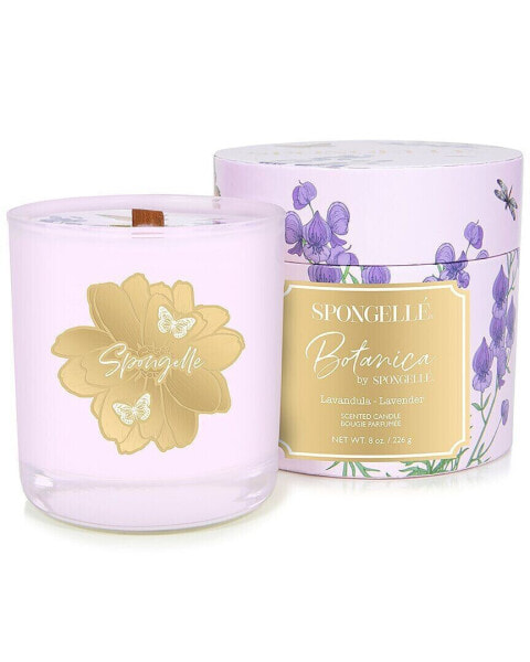 Spongelle Botanica 8Oz Hand Poured Candle: Lavender