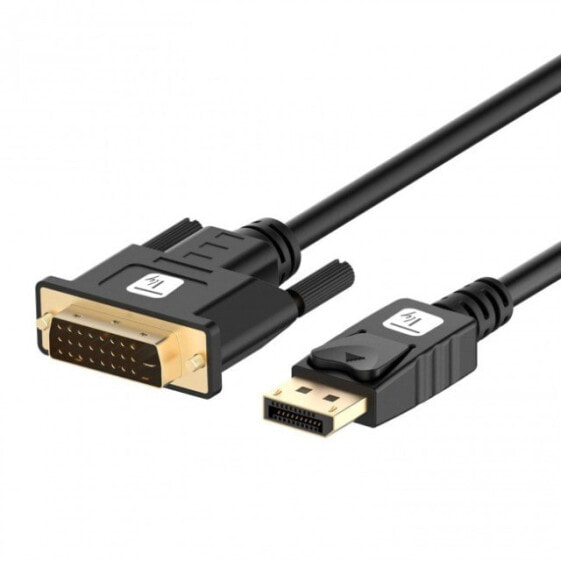 Разъем Techly DSP-C12-030P - 3 м - DisplayPort - DVI-D - Male - Male - Straight