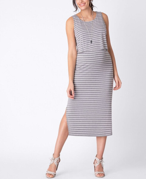 Women's Maternity Nursing and Midi Dress