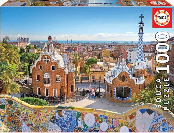 Educa Puzzle 1000 elementów Barcelona widok z parku Guell