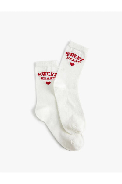 Носки Koton Slogan Patterned Socks