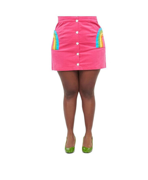 Plus Size Match Game Mini Skirt