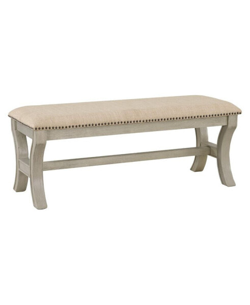 Monaco 48" Bench in Fabric with Base