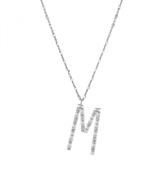 Silver necklace with pendant M Cubica RZCU13 (chain, pendant)