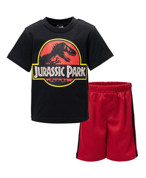 Toddler Boys Athletic Graphic T-Shirt and Shorts Outfit Set to