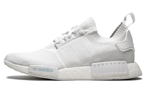 Кроссовки adidas originals NMD Primeknit Triple White (белые) для мужчин