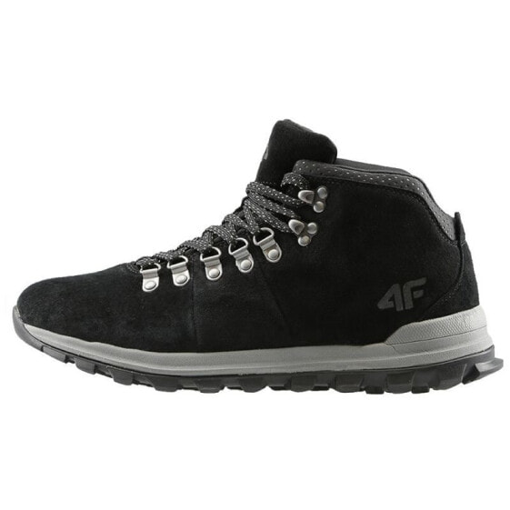 Мужские кроссовки спортивные треккинговые черные замшевые низкие демисезонные 4F M D4Z19-OBMH204 20S shoes