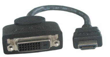 Lindy HDMI/DVI-D adapt.cable 0,2mM/F - 0.2 m - DVI-D - HDMI - Female - Male - Straight