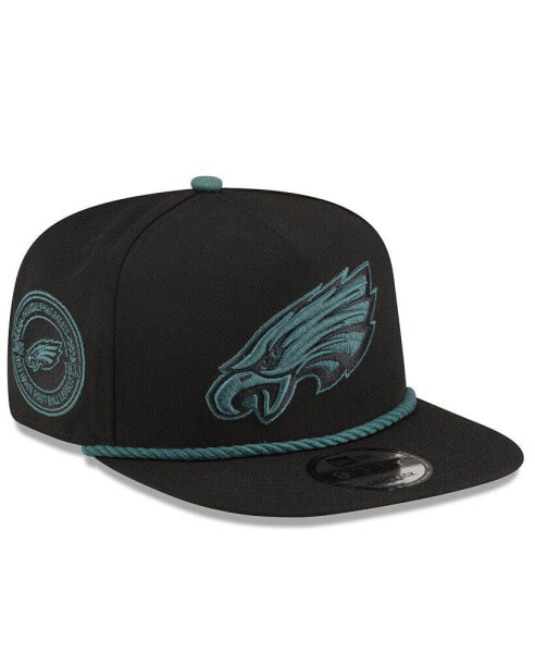 Men's Black Philadelphia Eagles Captain Snapback Hat