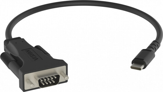 Vision TC-USBCSER/BL - Black - RS-232 - USB-C - Nickel - China - 170 mm