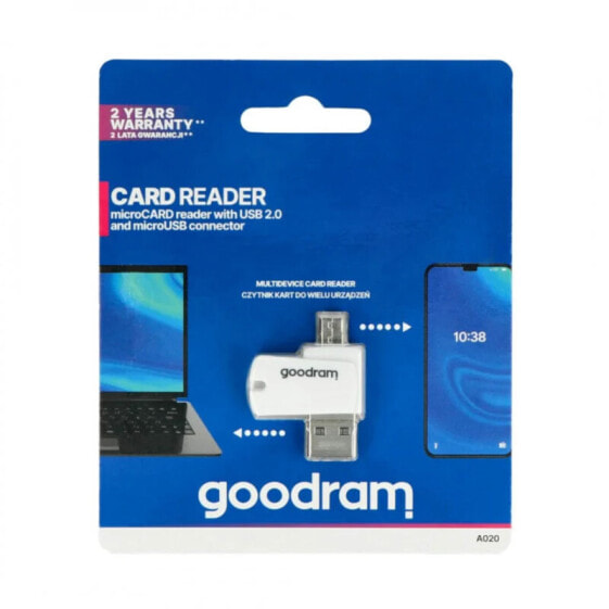 Устройство для чтения карт памяти GoodRam Card reader - USB 2.0 + OTG