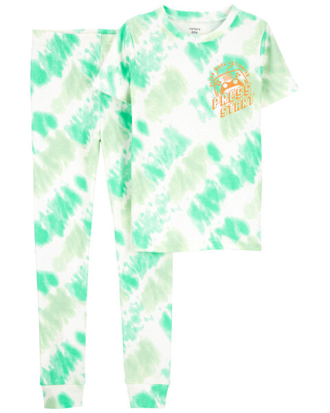 Kid 2-Piece Tie-Dye 100% Snug Fit Cotton Pajamas 14