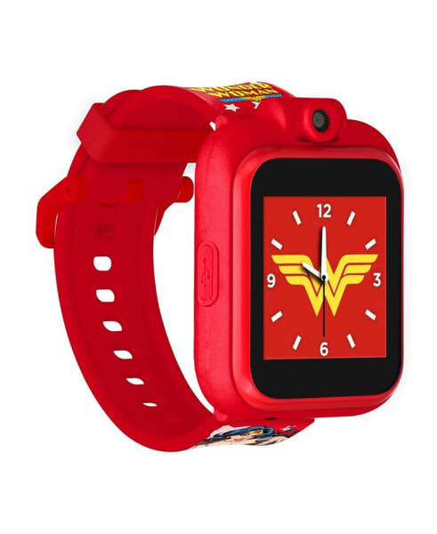 Kid's Dc Comics 2 Red Wonder Woman Star Graphic Tpu Strap Smart Watch 41mm
