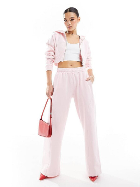 Murci wide leg joggers co-ord in pink