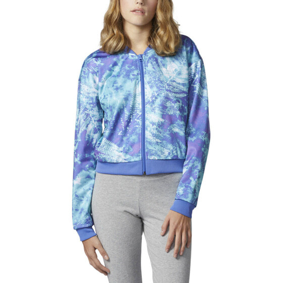 Adidas Women's Originals Ocean Elements Crop Track Jacket Multicolor cf9964