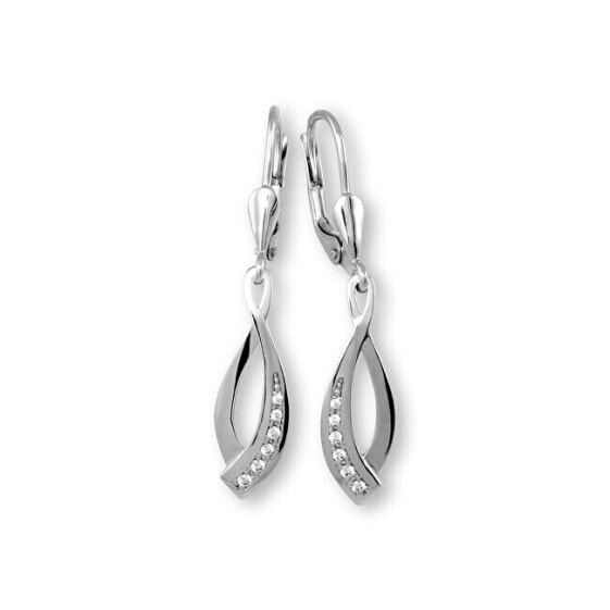 Elegant earrings in white gold 239 001 00857 07
