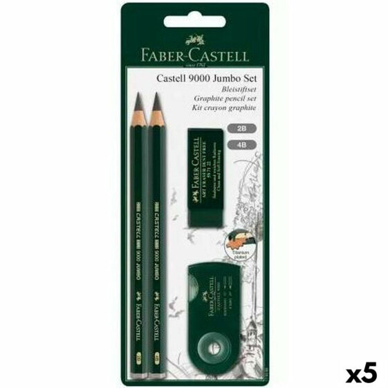 Набор карандашей Faber-Castell Чёрный (5 штук)