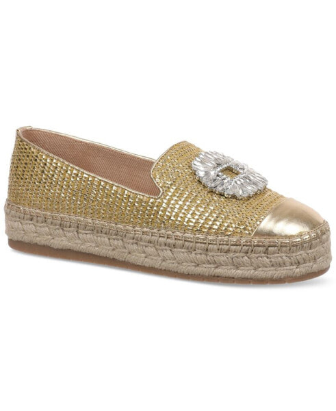 Women's Madilyn Slip-On Embellished Espadrille Flats, Created for Macy's